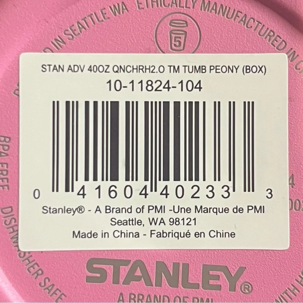 Stanley Peony Pink Quencher H2.0 Bundle 30oz & 40oz FlowState Tumblers NEW - Picture 4 of 5